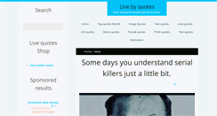 Desktop Screenshot of livebyquotes.com